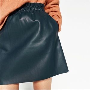 Zara faux leather skirt